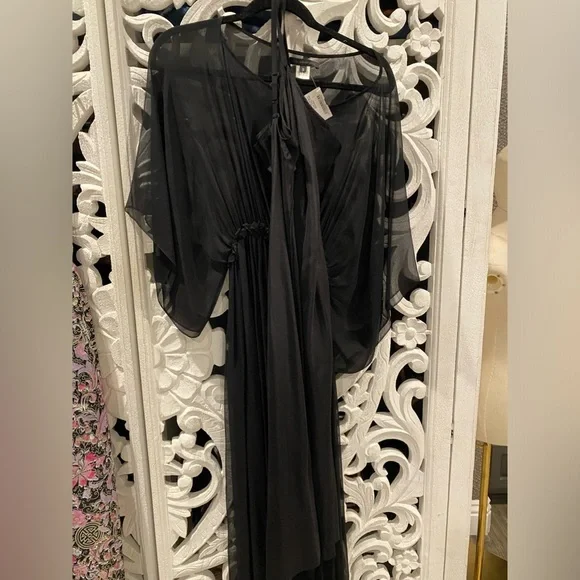 Louiza Babouryan Sheer Chiffon Dress - Picture 2 of 4